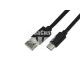 Кабель для зарядки моб. телеф. USB 0.8м. чорний (Atcom) (Type-C)