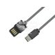Кабель для зарядки моб. телеф 1m USB 2.0 AM/Type-C (Remax) (Dominator Fast Black)
