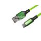 Кабель для зарядки моб. телеф. USB 1м. зелений (Armer) (MicroUSB)