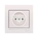 LEZARD DERIY Розетка одинарна б/з, білий