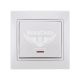 LEZARD MIRA Вимикач одинарний з підсвіткою, білий