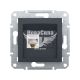 Schneider Electric Asfora Розетка комп'ютерна RJ45 CAT5e, антрацит, (без рамки)