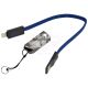 Кабель-брелок для зарядки моб. телеф. USB 0.22м. синій (ColorWay) (Iphone)