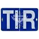 Знак (табличка) (TIR) метал. син. фон складна (Турція)