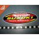 Наклейка з написом SUZUKI (овал) 17,5х6