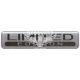 Наклейка з написом Limited (срібне тло) (силікон) 10,5х2,3