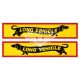Наклейка LONG VEHICLE 43х9 жовта