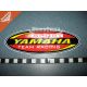 Наклейка з написом YAMAHA (овал) 17,5х6
