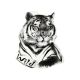 Наклейка Тигр (голова) 32х27