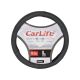 Чохол руля L шкіра чорний 39-41см. (CarLife)