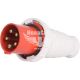 E.NEXT Силова вилка переносна e.plug.pro.5.63, 5п., 380В, IP 67, 63А (035)