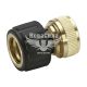 Конектор універсальний для шлангів 1/2 (Karcher) латунь (з аквастопом)