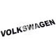 Наклейка з написом VOLKSWAGEN 37х4,5 чорна