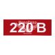 Наклейка (220 В) 5х1,6