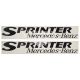 Наклейка на бік авто з написом SPRINTER (чорна) 96х15