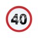 Наклейка обмежувач швидкості (40) діам.16