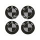 Наклейка BMW на ковпаки (силікон) чорна діам. 5х5