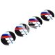 Наклейка BMW M на ковпаки (силікон) діам. 5х5