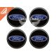 Наклейка Ford на ковпаки (силікон) чорна діам. 5х5