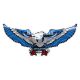 Наклейка Орел (крила в бік) (синій) 29х13