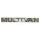 Наклейка з написом MULTIVAN 30х3 срібна