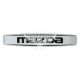 Наклейка з написом Mazda (срібне тло) (силікон) 12х2,2