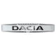 Наклейка з написом Dacia (срібне тло) (силікон) 12х2,2