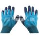Рукавиці робочі (Intertool) 10" (синтетична, з повним нітриловим покриттям синього кольору, долоні - пористий нітрил)