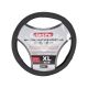 Чохол руля XL шкіра чорний 41-43см. (CarLife)
