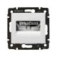 LEGRAND Valena Розетка комп'ютер + телефон RJ45 CAT6 + RJ11, білий, (без рамки)
