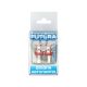 Лампочка з цоколем LED T4W SMD червона 12-діодів 12V-2,5Вт BA9s (Futura) (к-т.-2шт.)