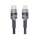 Кабель для зарядки моб. телеф. Type-C to Lightning (Brevia) 1м. чорний, 30W, Box (53100) (53100BCLC1)