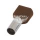 Наконечник втулковий ізольований E.NEXT e.terminal.stand.te.2.10.brown (TE10-14 brown) 2x10 кв.мм, коричневий, 100шт (s4037011)