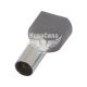 Наконечник втулковий ізольований E.NEXT e.terminal.stand.te.2.16.grey (TE16-14 grey) 2x16 кв.мм, сірий (s4037012)