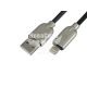 Кабель для зарядки моб. телеф. USB-A to Lightning (Cablexpert) 1м. чорний (CC-USB2R-AMLM-1M)