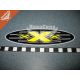 Наклейка з написом XXX (овал жовтий) 17х4,5 (7-82)