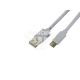 Кабель для зарядки моб. телеф. USB-A to Type-C (Atcom) 1.8м. білий (13427)