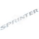 Наклейка з написом SPRINTER 30х3 срібна (64-12)