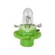 Лампочка без цоколя семечка W2W зелена 12V-2Вт BX8.4d (Zollex) (з патроном) (упак.-10шт.) (22054)