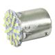 Лампочка 1-но конт. груша біла LED SMD 24V 22-діоди P21W BA15s (Solar) (упак.-4шт.) (LS224_P)