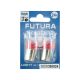 Лампочка 1-но конт. груша червона LED SMD 24V 6-діодів R8W BA15s (Futura) (к-т.-2шт.) (80824)