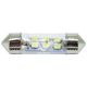 Лампочка 2-ох цокольна LED T11_C5W SMD біла 6-діодів 12V-5Вт SV8.5-8 36мм. (Solar) (упак.-10шт.) (LS275_P)