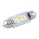 Лампочка 2-ох цокольна LED T11_C5W SMD біла 4-діоди 12V-5Вт SV8.5-8 36мм. (Solar) (к-т.-2шт.) (SL1352)