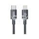 Кабель для зарядки моб. телеф. Type-C to Lightning (Brevia) 1м. чорний, 30W, Box (55100) (55100BCLC1)
