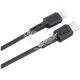 Кабель для зарядки моб. телеф. Type-C to Lightning (Brevia) 2м. чорний, 30W, Zip (51200BCLZ1)