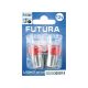 Лампочка 1-но конт. груша червона LED SMD 12V 12-діодів R10W BA15s (Futura) (к-т.-2шт.) 65Lm (60814)