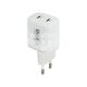 Зарядне для портативних пристроїв 220V (Brevia) 2USB-C, 45W (44045GDCW)