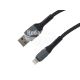 Кабель для зарядки моб. телеф. USB-A to Lightning (Zollex) 1м. 3A (12207)