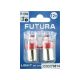 Лампочка 1-но конт. груша червона LED SMD 12V 12-діодів R10W BA15s (Futura) (к-т.-2шт.) 95Lm (70814)