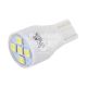 Лампочка без цоколя LED T10_W5W SMD біла 5-діодів 12V W2.1x9.5d (Solar) (к-т. 2шт.) (SL1339)